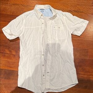 1901 Men's Light Tan Casual Button Down Shirt